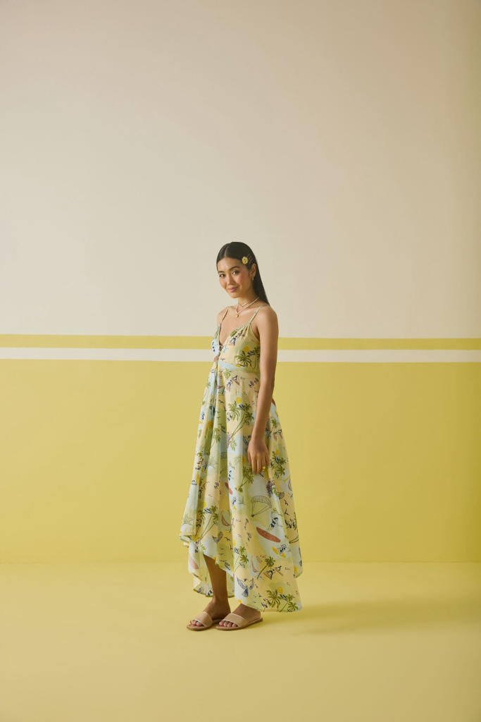 Summer Sea Lyocell Dress mul by SUI in multi color for women Worldwide