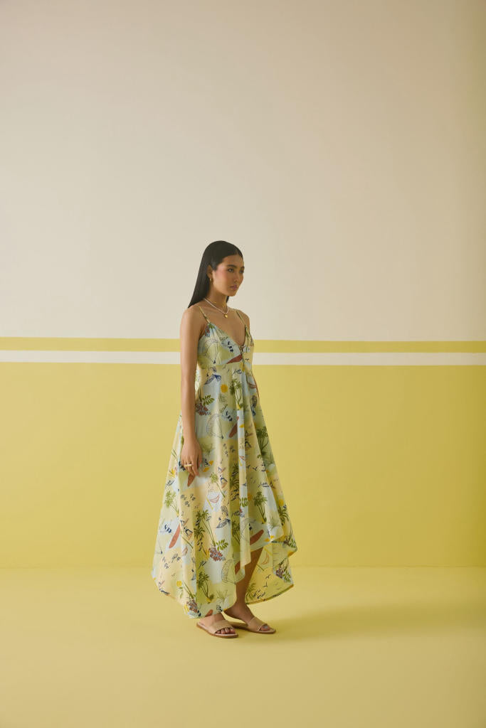 Summer Sea Lyocell Dress mul by SUI in multi color for women Worldwide