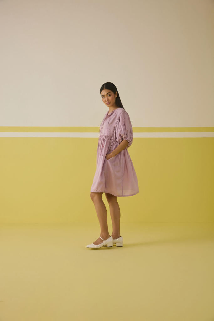 Sun Garden Lyocell Dress by SUI in pink color for women Worldwide