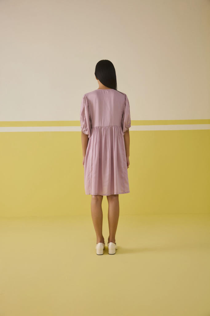 Sun Garden Lyocell Dress by SUI in pink color for women Worldwide