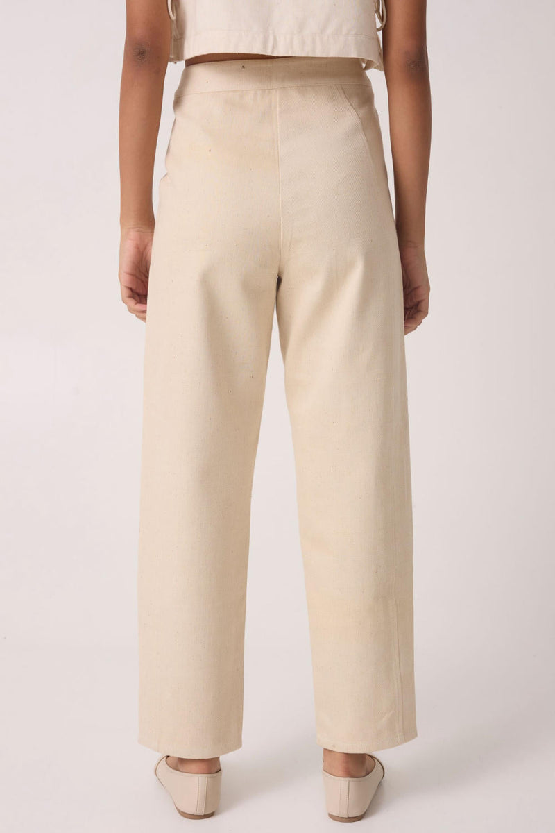 Sunisa Off White Denim Pants cotton by The Summer House for women Worldwide