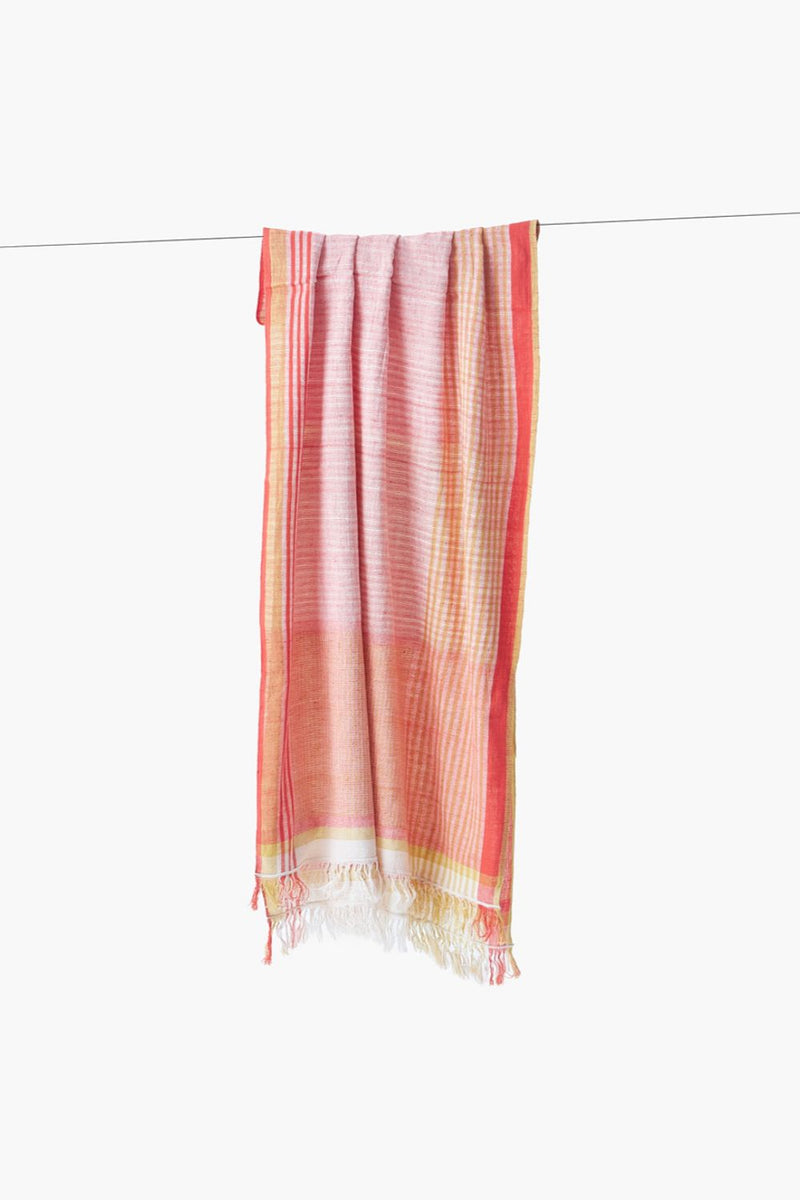 Sunrise Melody Stole cotton by World of Crow in multi color for women Worldwide