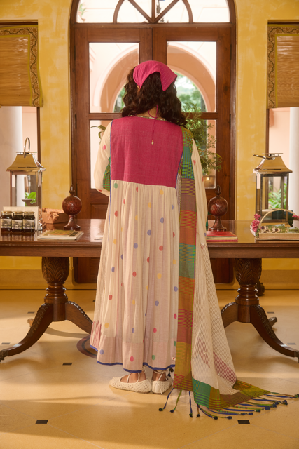 ANNIE KURTA-MULTICOLOR mul by SWATTI KAPOOR in multi color for women Worldwide