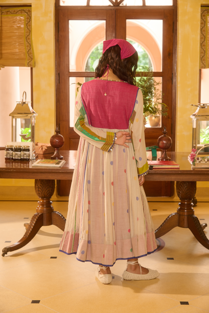 ANNIE KURTA-MULTICOLOR mul by SWATTI KAPOOR in multi color for women Worldwide