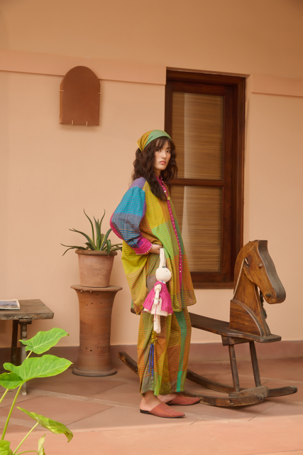 MARGIE SHIRT-MULTICOLOR silk by SWATTI KAPOOR in multi color for women Worldwide