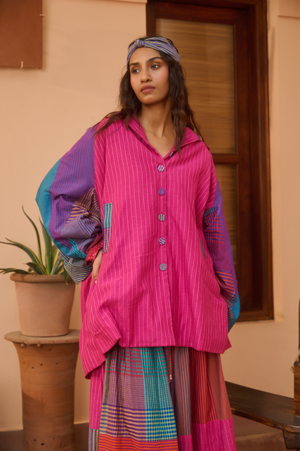 BONNIE JACKET-MULTICOLOR silk by SWATTI KAPOOR in multi color for women Worldwide