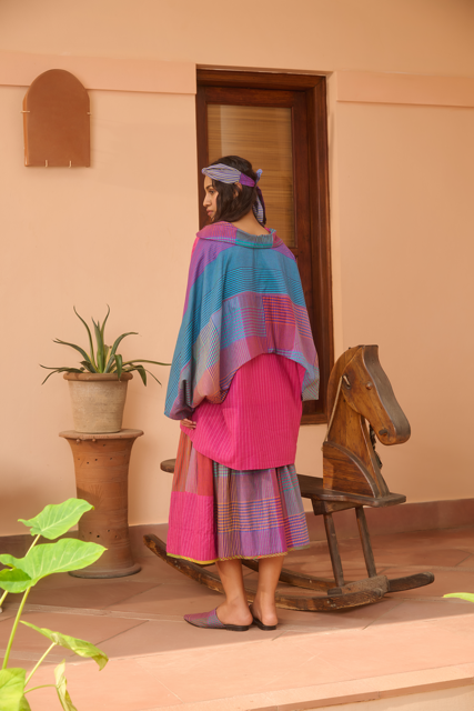 BONNIE JACKET-MULTICOLOR silk by SWATTI KAPOOR in multi color for women Worldwide