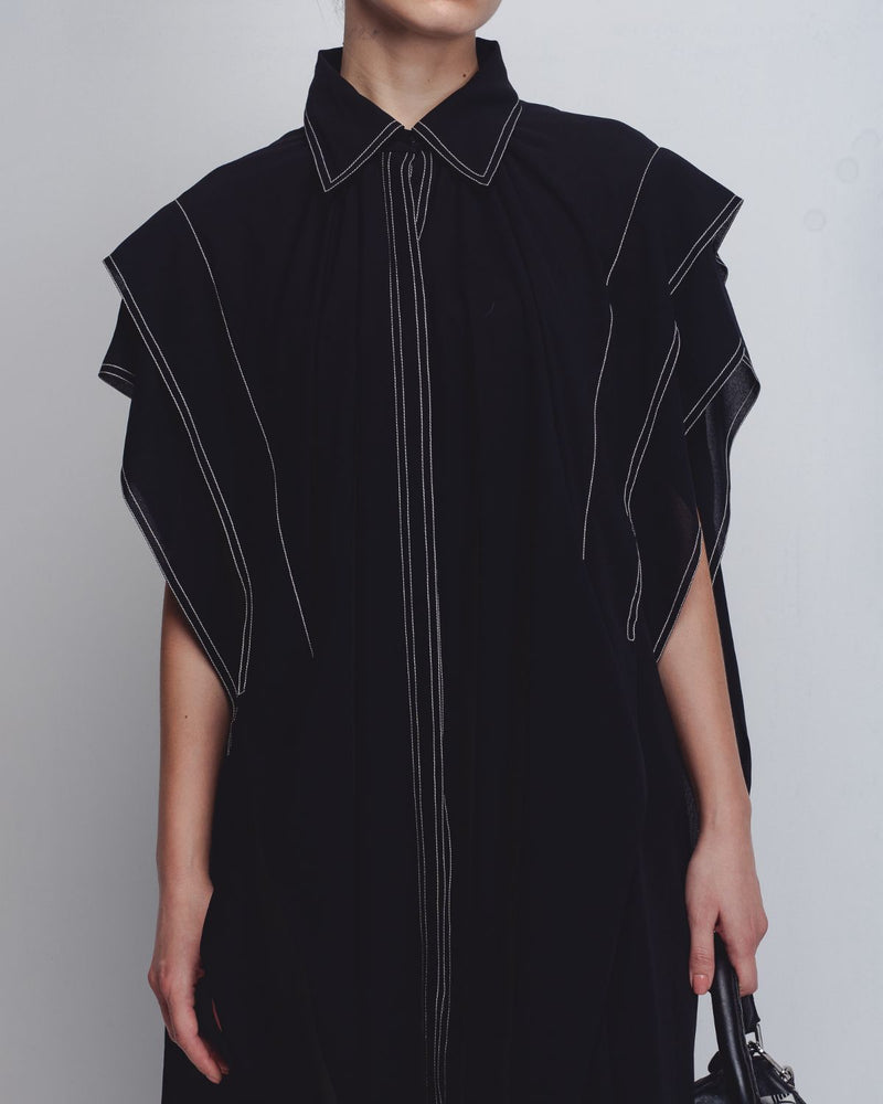 Tako Dress - Black by Leh Studios in black color for women Worldwide