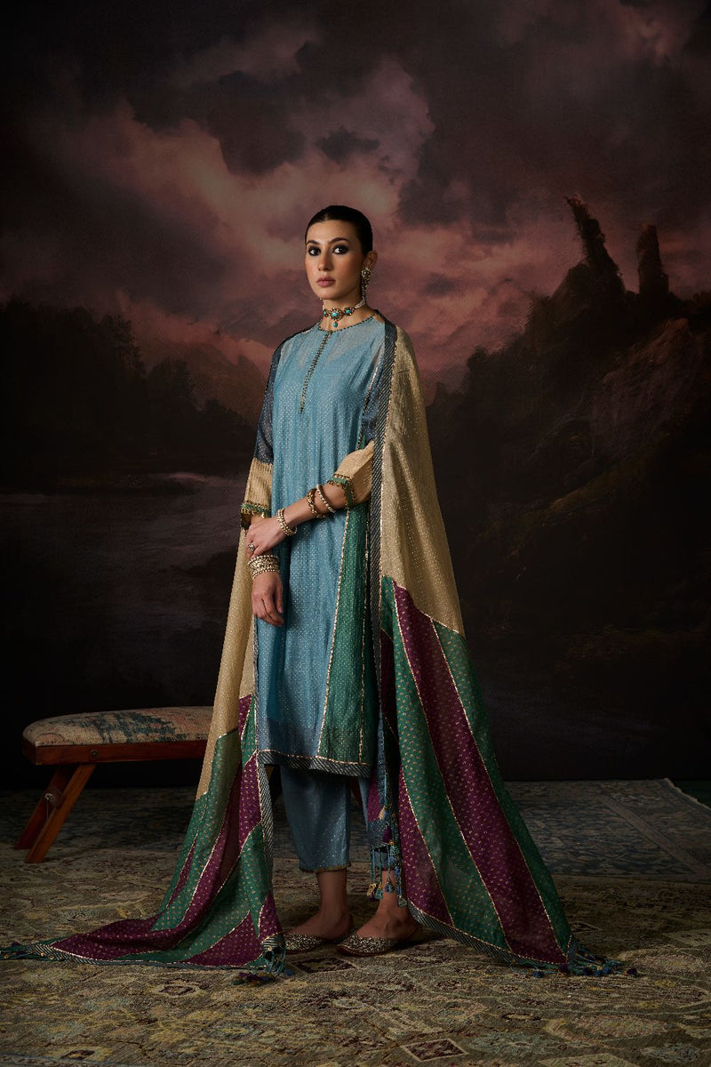 TARA KURTA chanderi by SWATTI KAPOOR in multi color for women Worldwide