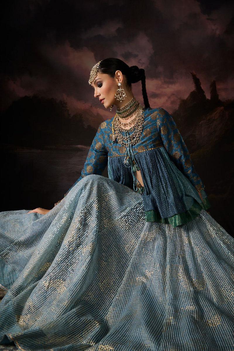 TASHI KEDIA TOP silk by SWATTI KAPOOR in multi color for women Worldwide