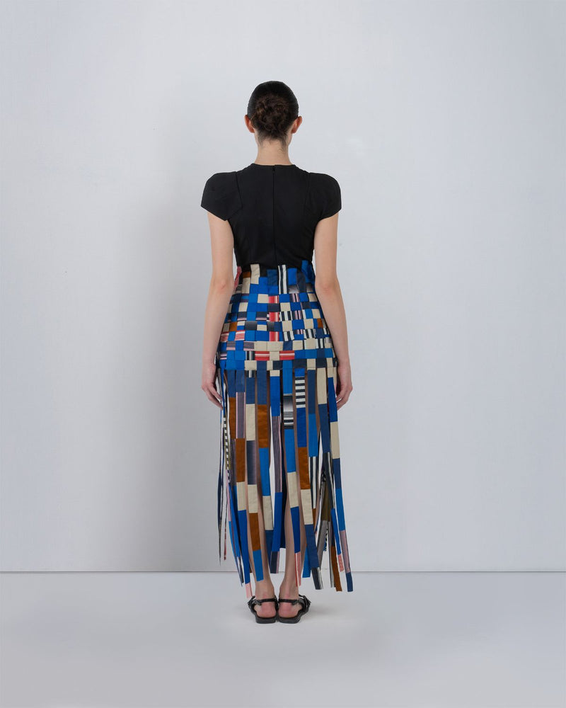 TASSEL DRESS - Multicolour + Black dress by Leh Studios in multicolour for women Worldwide