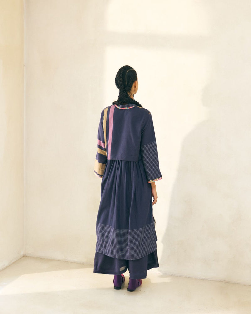 Taylor Kurta cotton by SWATTI KAPOOR in blue color for women Worldwide
