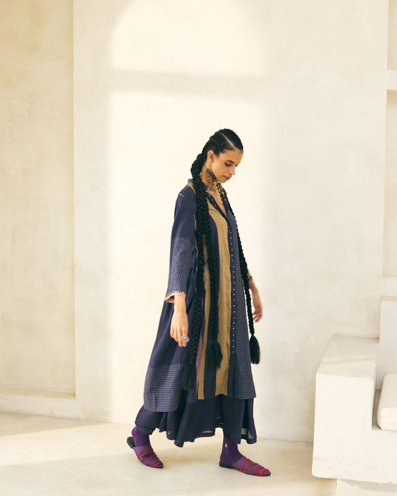 Taylor Kurta cotton by SWATTI KAPOOR in blue color for women Worldwide