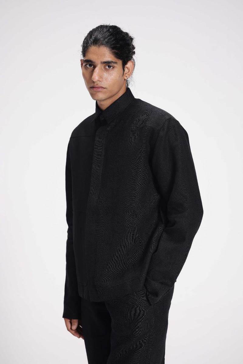 Linen Shirt with Patch Pockets linen by Turn Black in black color for women Worldwide