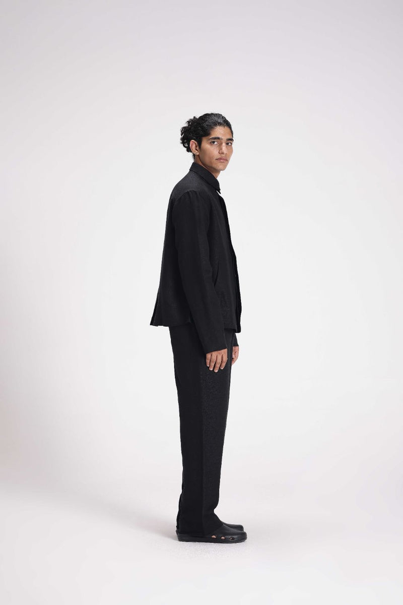 Linen Shirt with Patch Pockets linen by Turn Black in black color for women Worldwide
