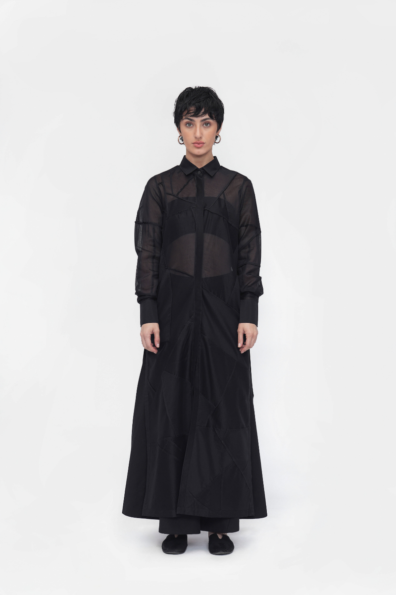 Dawa Straight Dress silk by Turn Black in black color for women Worldwide