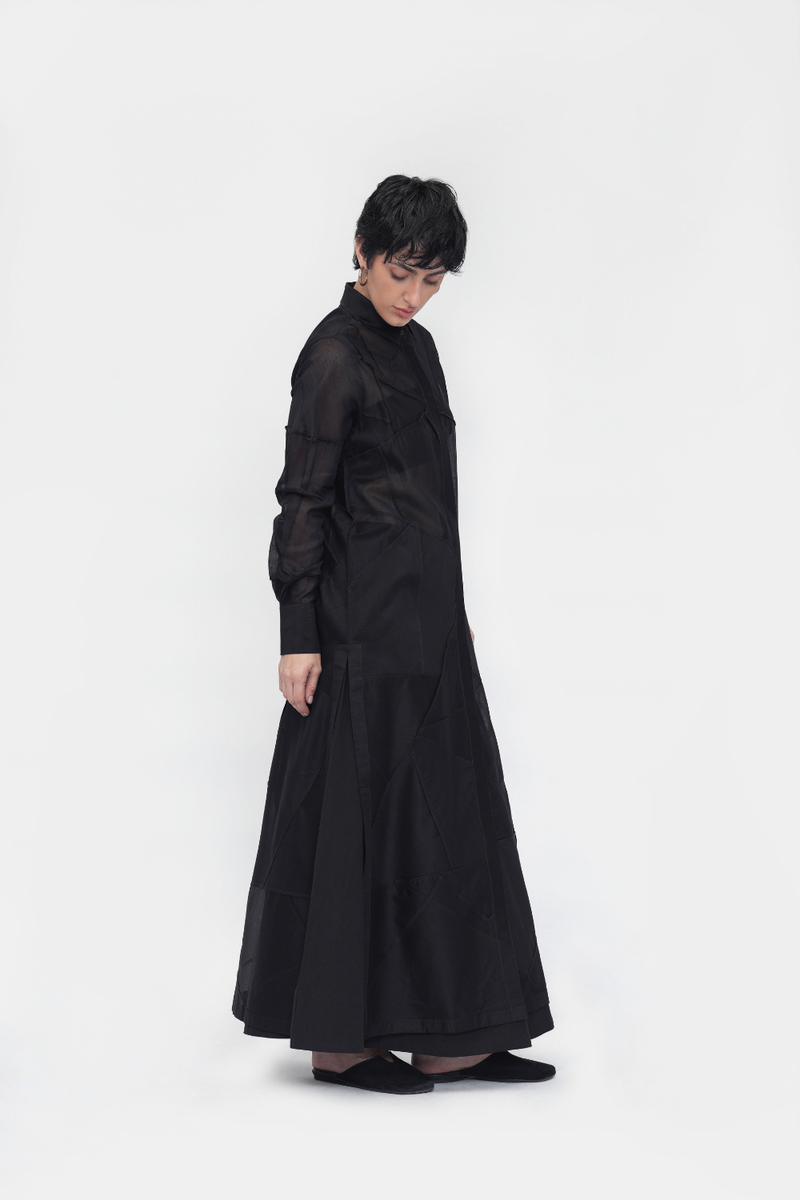 Dawa Straight Dress silk by Turn Black in black color for women Worldwide