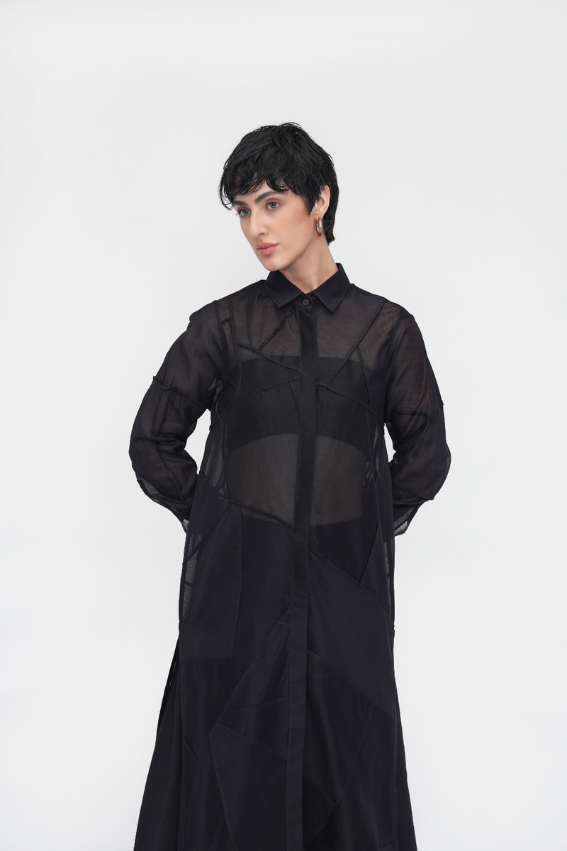 Dawa Straight Dress silk by Turn Black in black color for women Worldwide