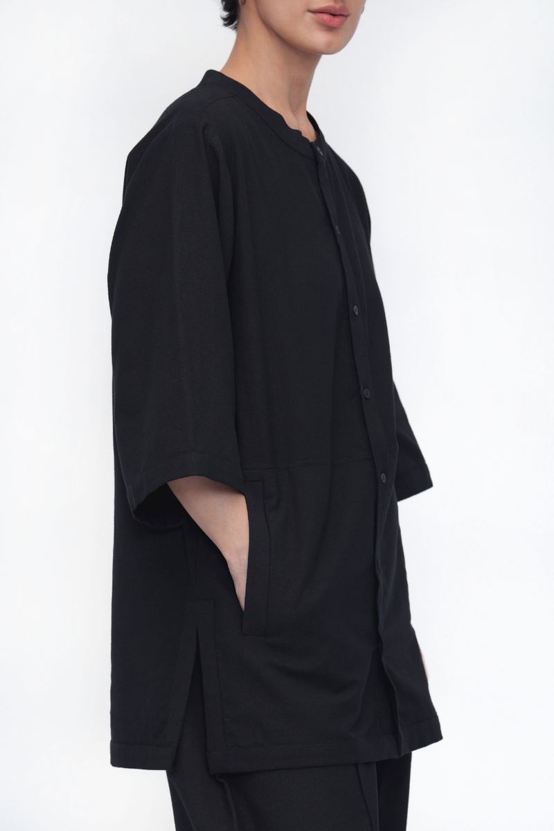 Lhoma Shirt cotton by Turn Black in black color for women Worldwide