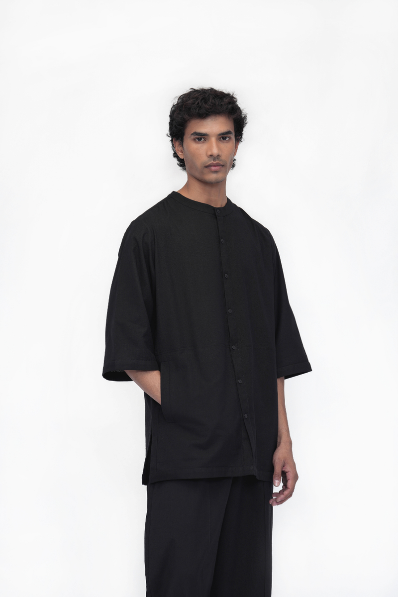 Lhoma Shirt cotton by Turn Black in black color for women Worldwide