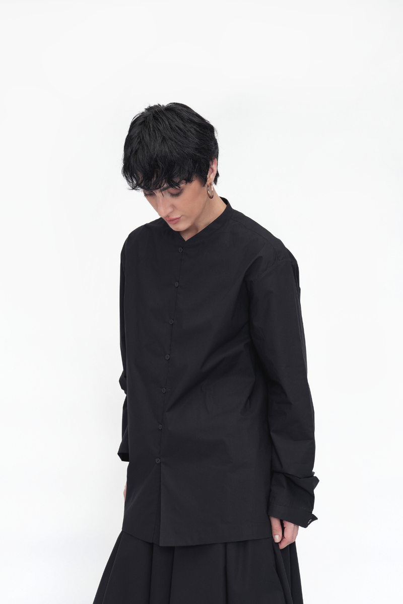 Yonten Shirt poplin by Turn Black in black color for women Worldwide
