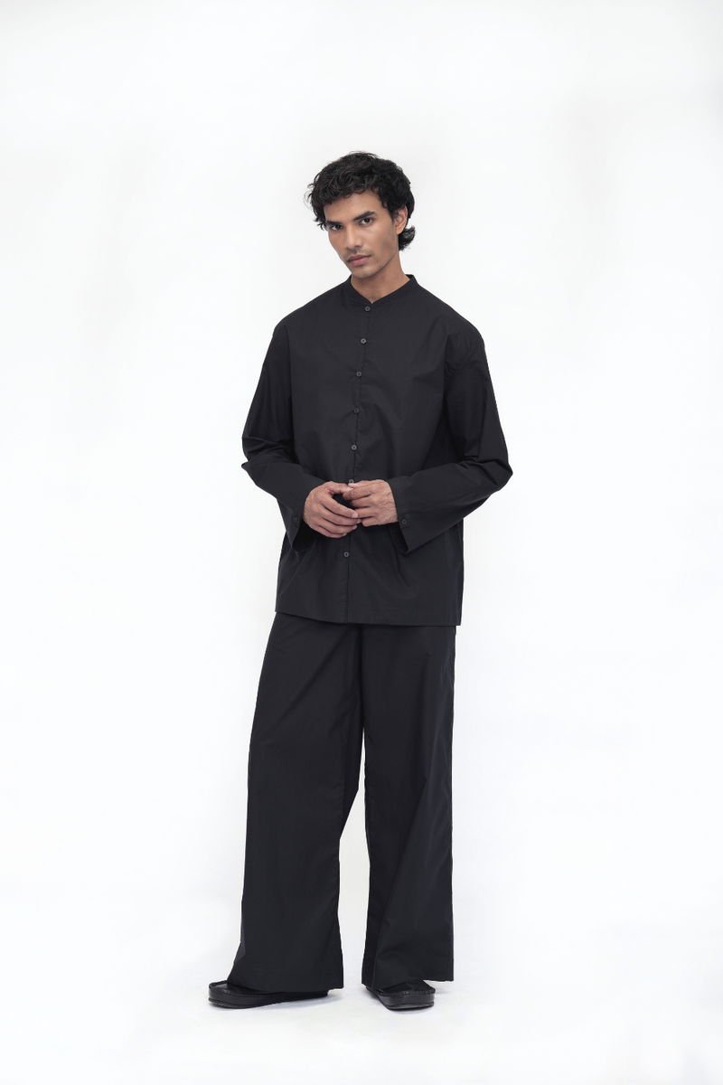 Yonten Shirt poplin by Turn Black in black color for women Worldwide