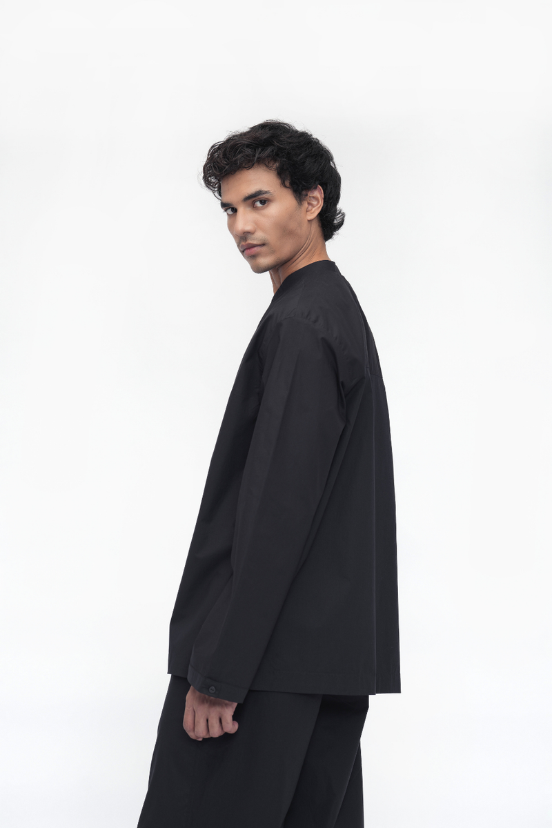 Yonten Shirt poplin by Turn Black in black color for women Worldwide