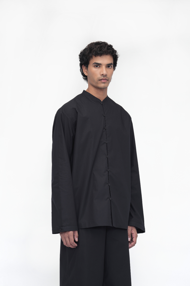 Yonten Shirt poplin by Turn Black in black color for women Worldwide