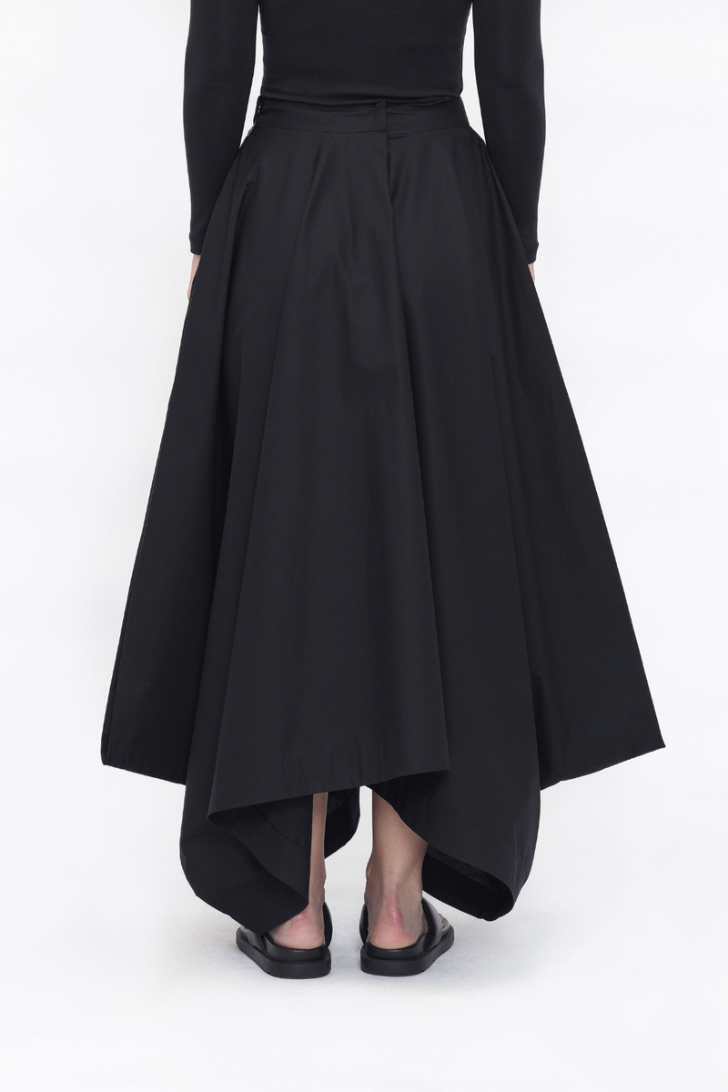 Zema Skirt poplin by Turn Black in black color for women Worldwide