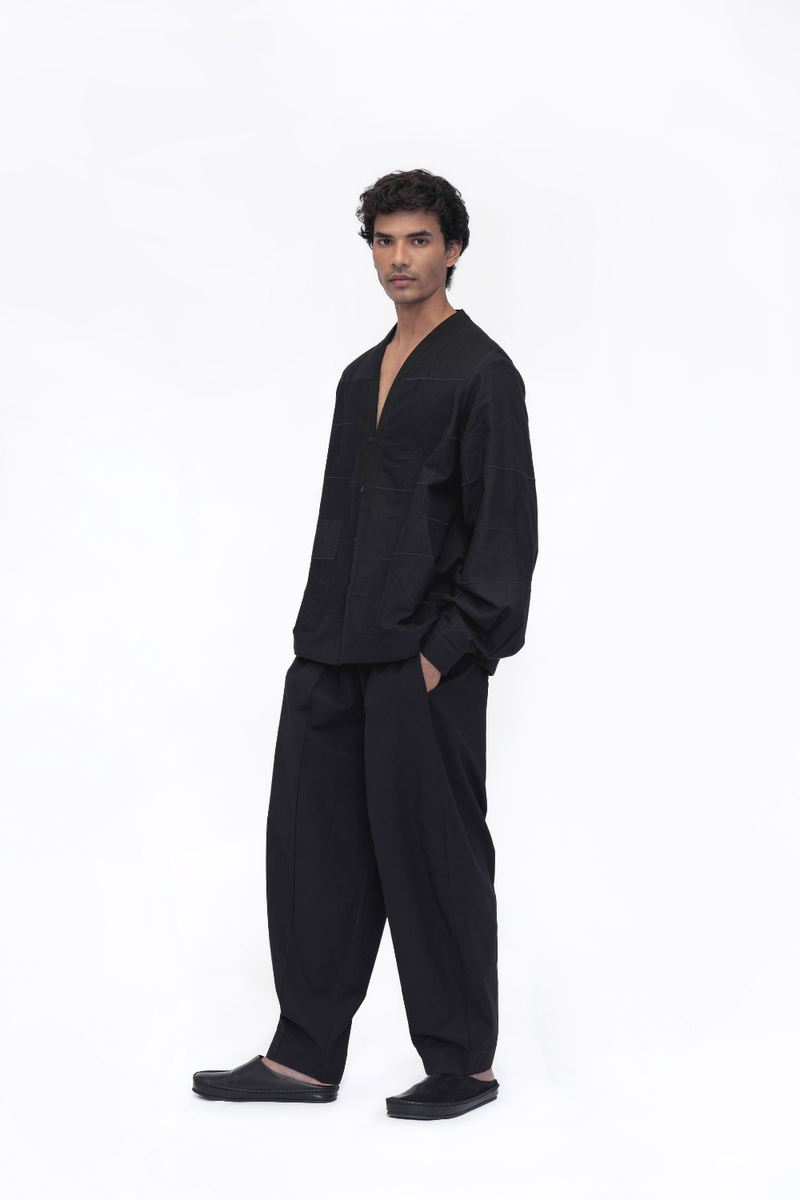 Shingka Overlay | Shirt cotton by Turn Black in black color for women Worldwide