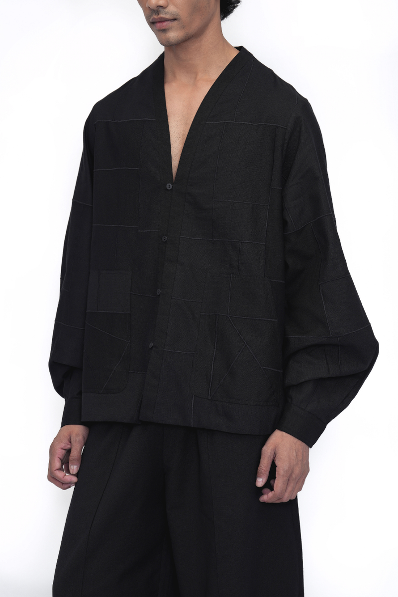 Shingka Overlay | Shirt cotton by Turn Black in black color for women Worldwide