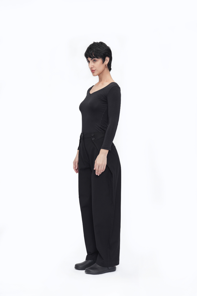 Trinle Pant cotton by Turn Black in black color for women Worldwide