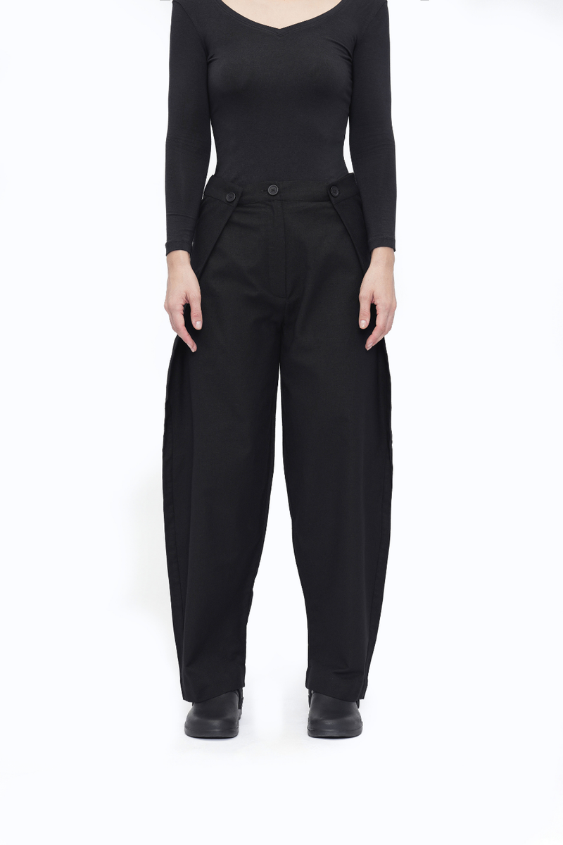 Trinle Pant cotton by Turn Black in black color for women Worldwide