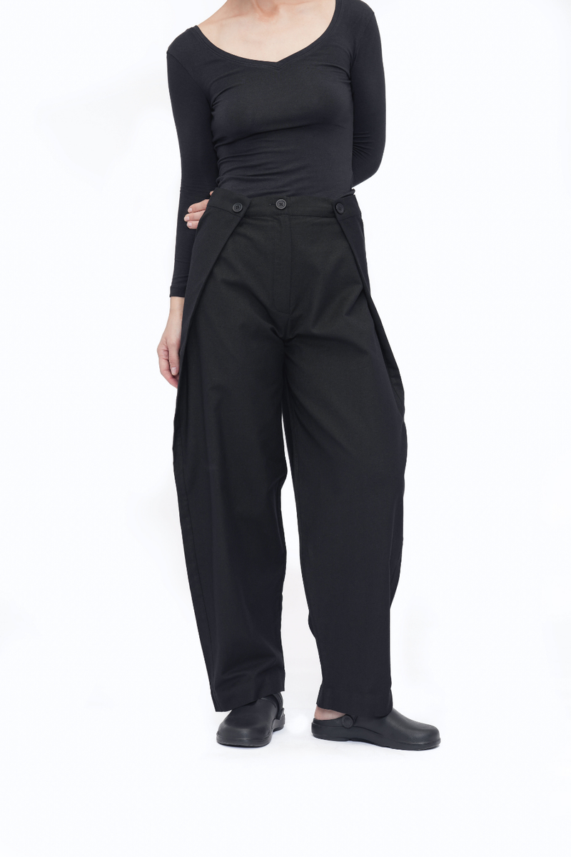 Trinle Pant cotton by Turn Black in black color for women Worldwide