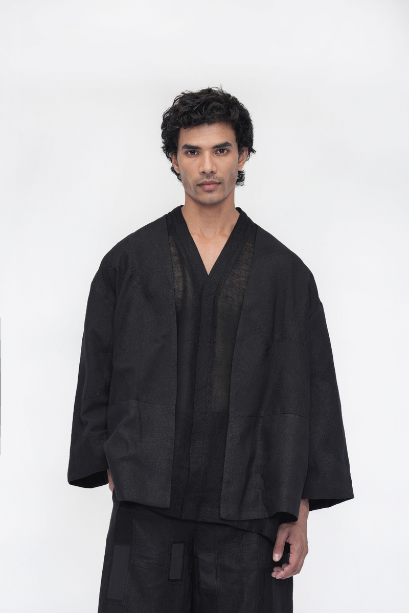 Pema Overlay cotton by Turn Black in black color for women Worldwide