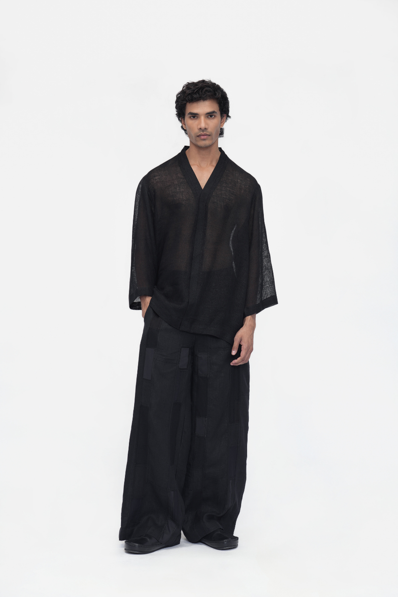 Deche Shirt linen by Turn Black in black color for women Worldwide
