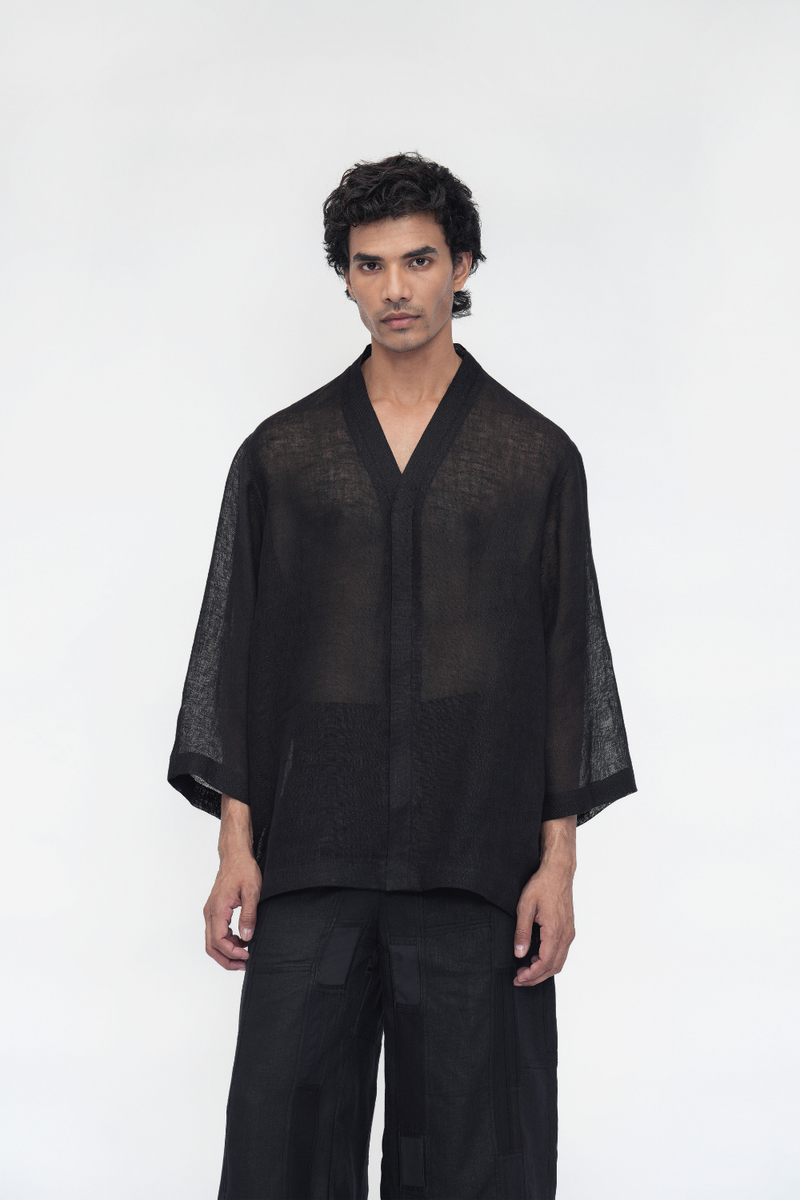 Deche Shirt linen by Turn Black in black color for women Worldwide