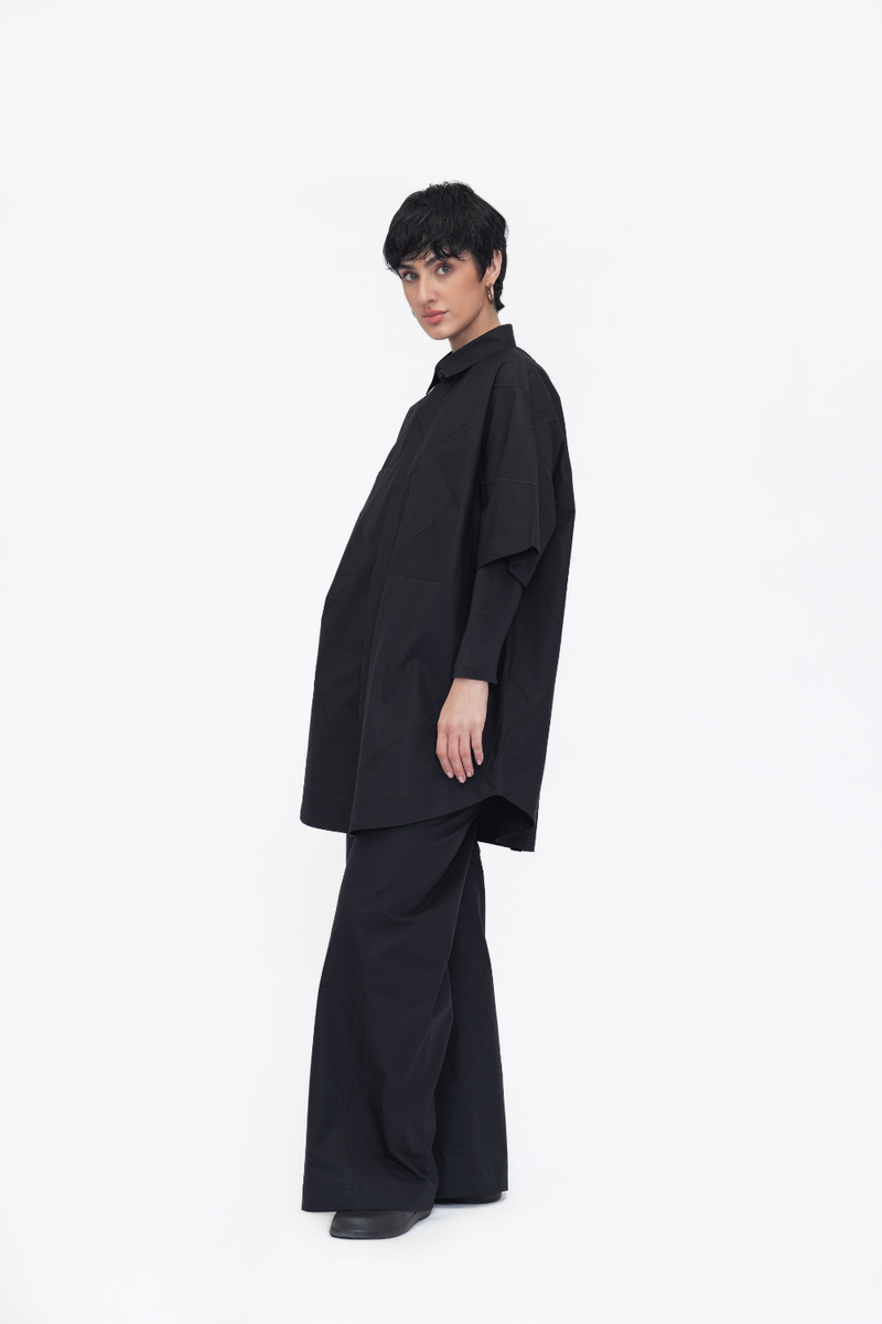 Tara Shirt poplin by Turn Black in black color for women Worldwide