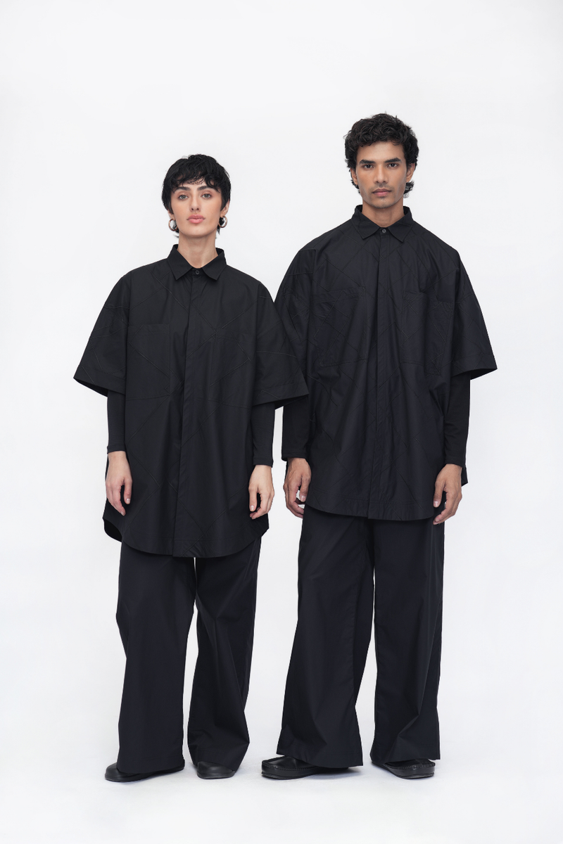Tara Shirt poplin by Turn Black in black color for women Worldwide