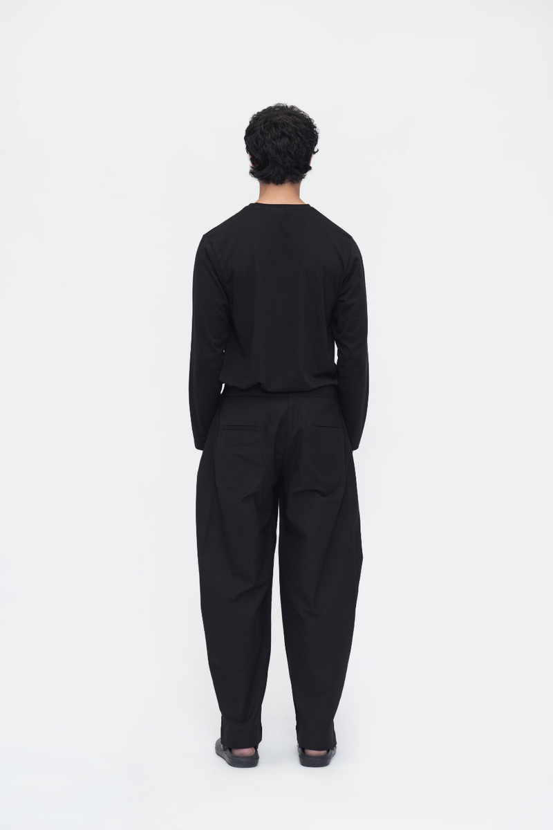 Palden Pant cotton by Turn Black in black color for men Worldwide