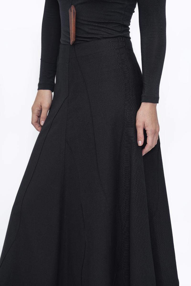 Yumchen Skirt cotton by Turn Black in black color for women Worldwide