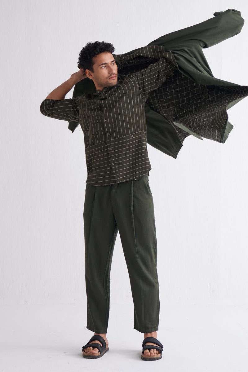 Trench Jacket Co-ord - Olive