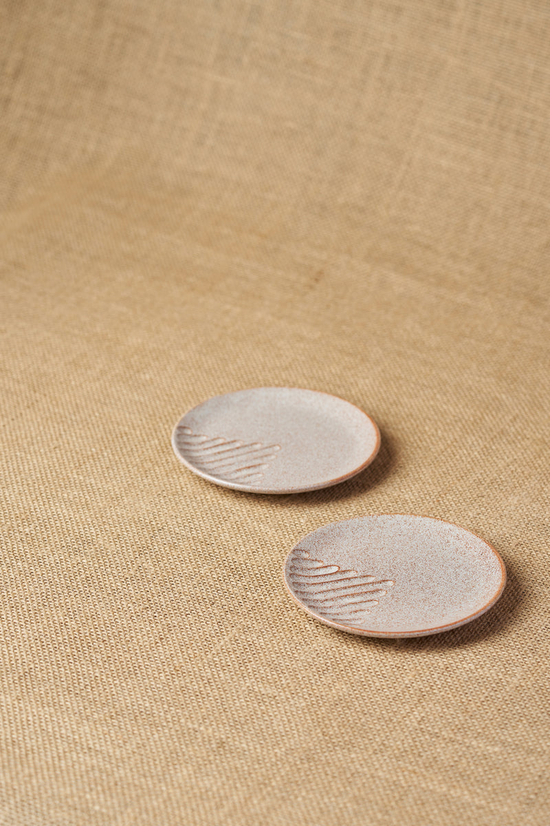 Tiger Hill Dessert Plate-Lines (Set of-2)