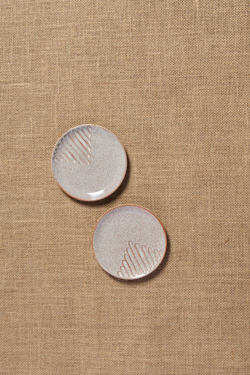 Tiger Hill Dessert Plate-Lines (Set of-2)