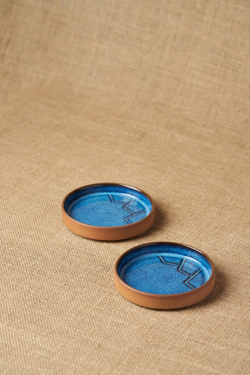 Tiger Hill Dessert Plate-Mountain Pattern (Set of 2)