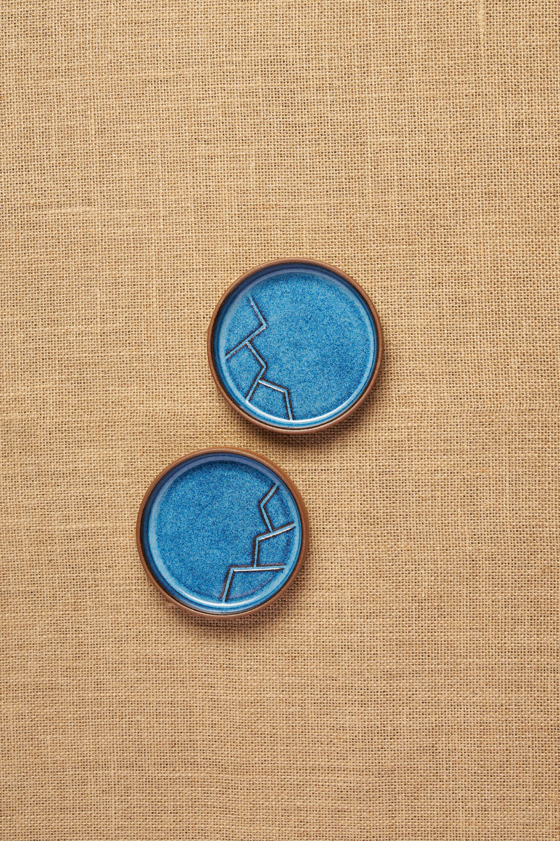 Tiger Hill Dessert Plate-Mountain Pattern (Set of 2)