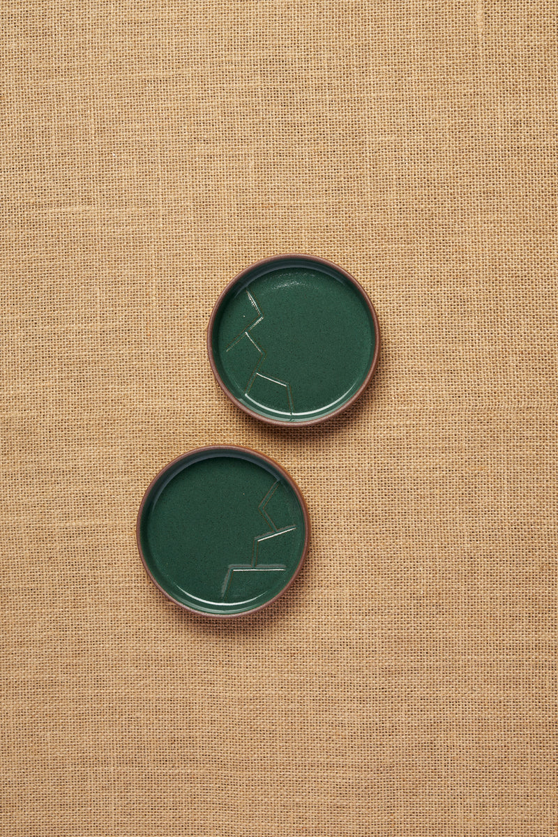 Tiger Hill Dessert Plate-Mountain Pattern (Set of 2)