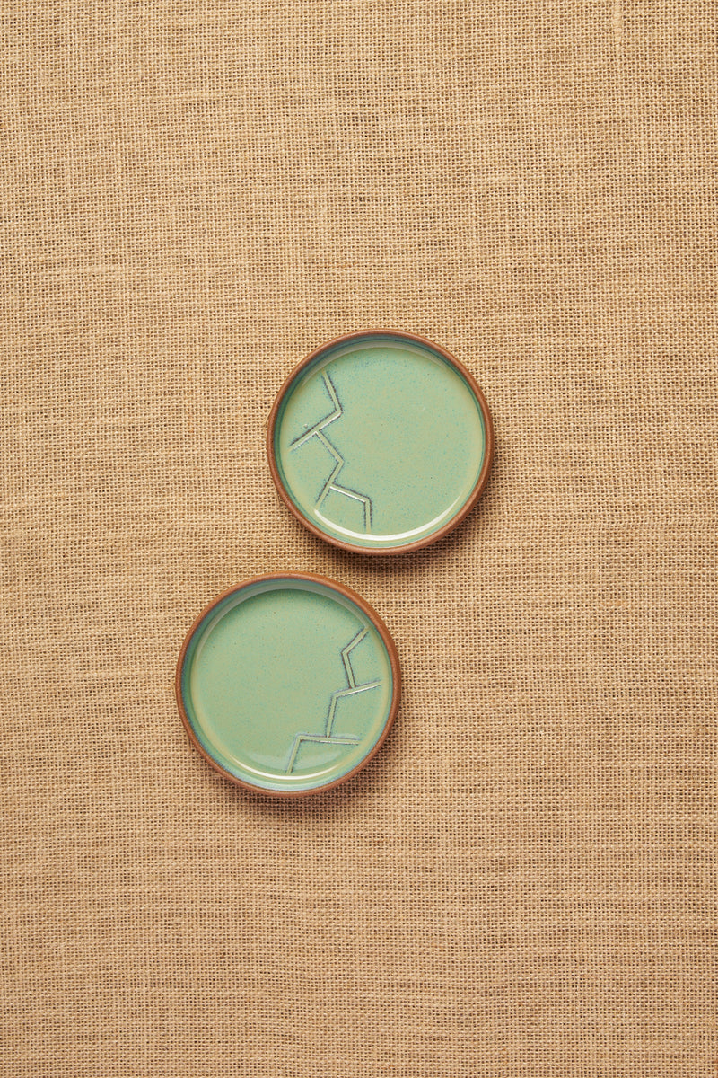 Tiger Hill Dessert Plate-Mountain Pattern (Set of 2)