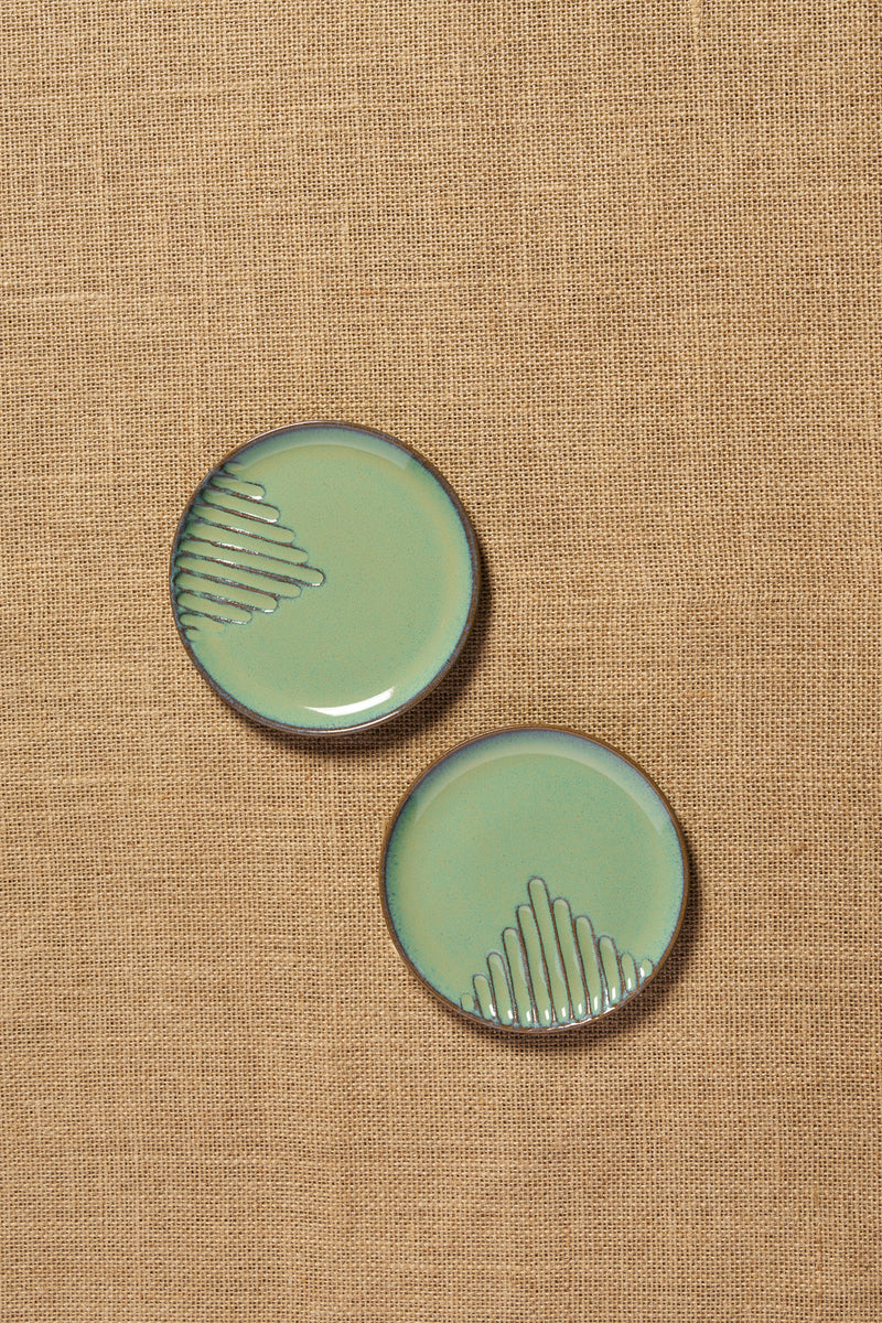 Tiger Hill Snack Plate (Set of-2)