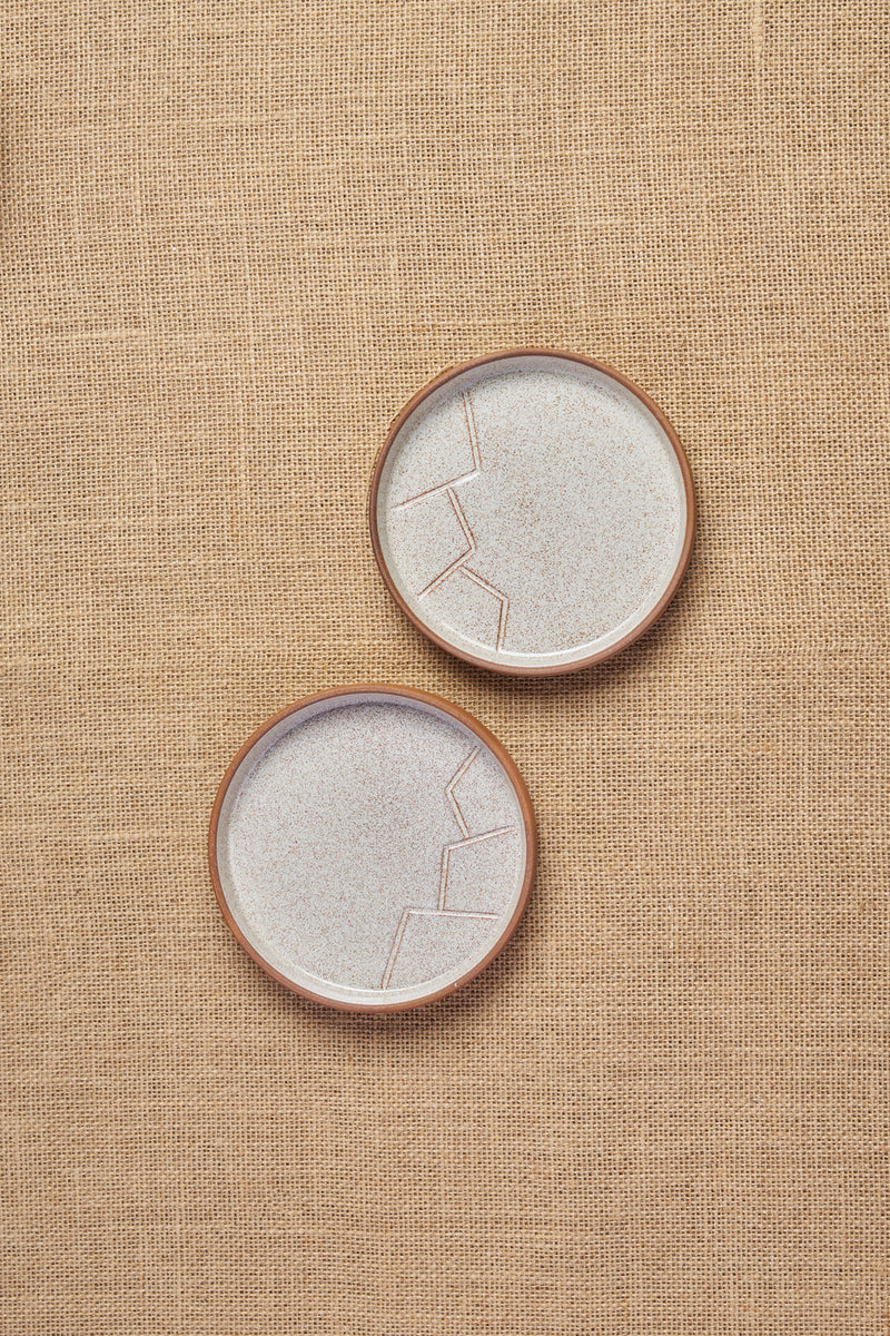Tiger Hill Snack Plate-Mountain Pattern (Set of 2)